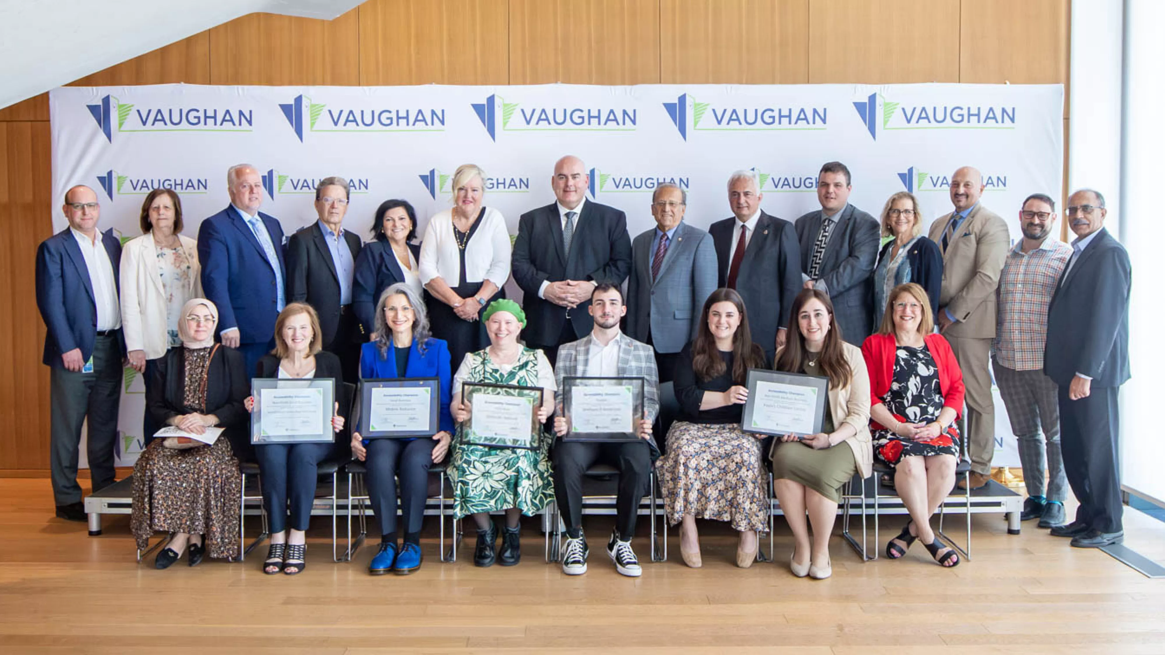 2024 accessibility award champions and members of council