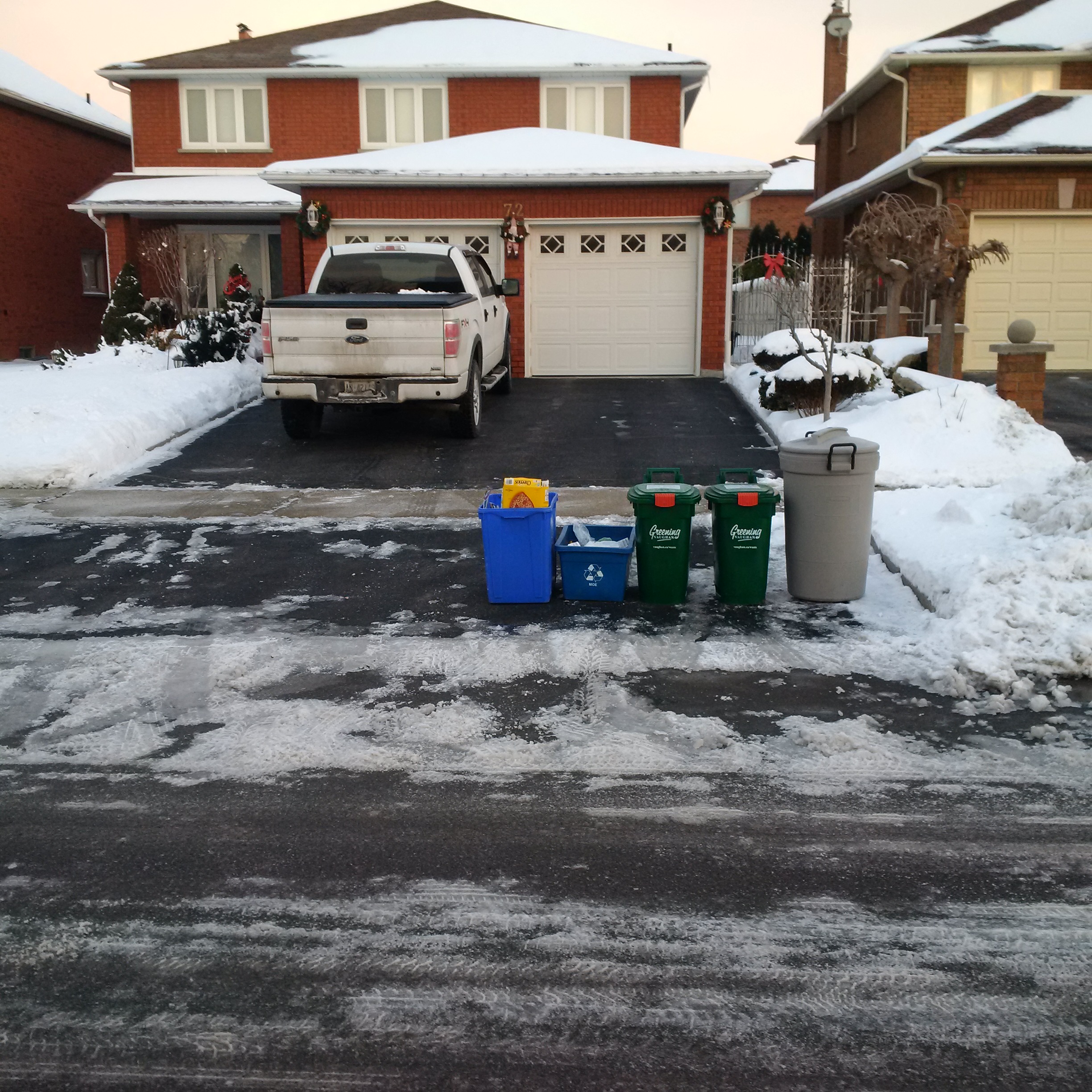 winter placement of bins