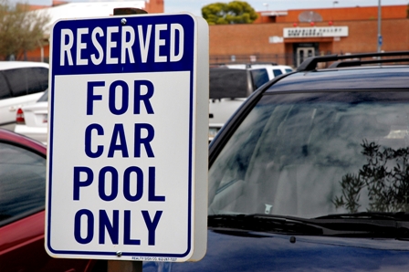 Reserved for car pool only.