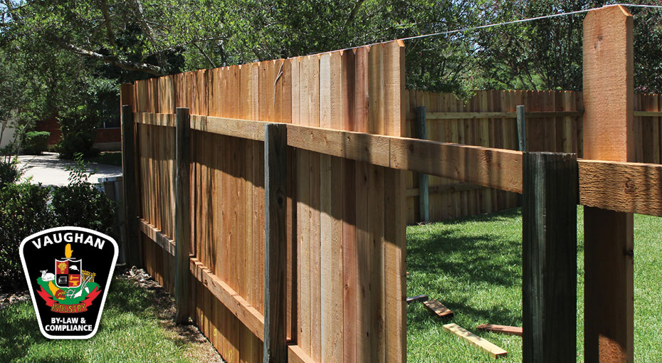 Fence under construction