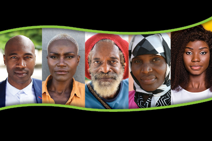 Five diverse Black individuals