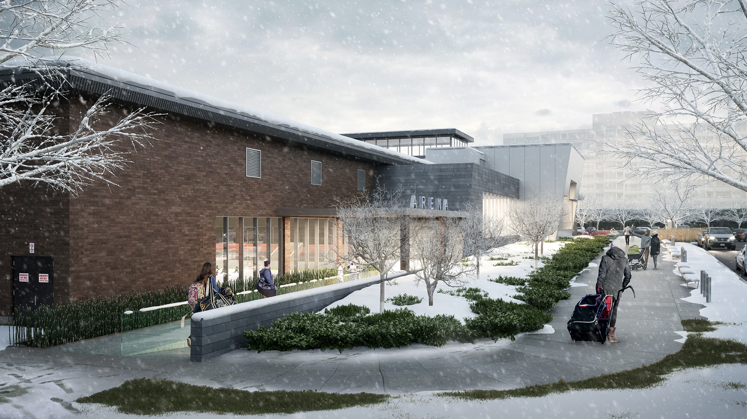 Proposed Arena Entrance Rendering