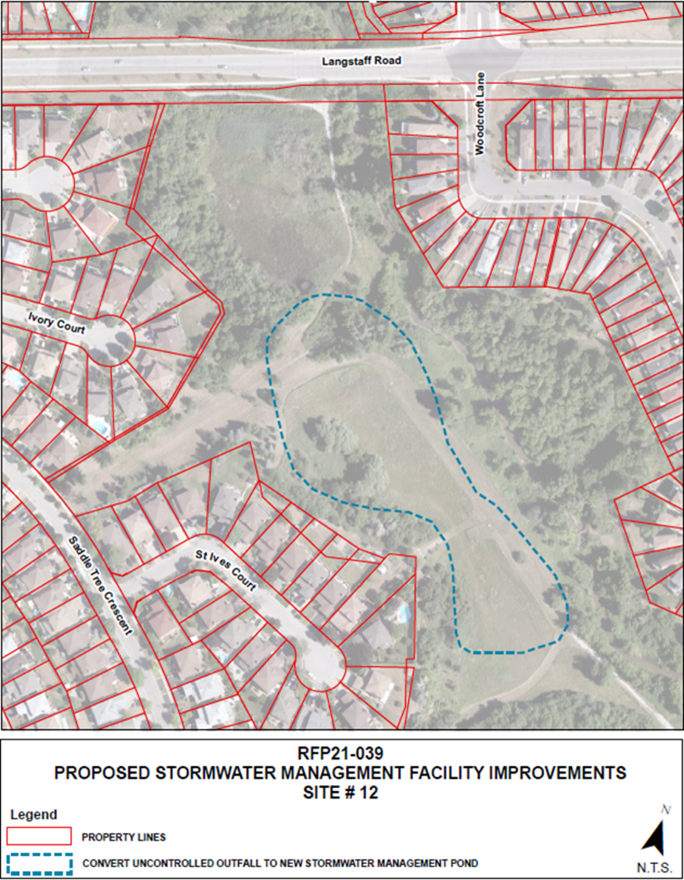 Saddle Tree Crescent Outfall Site Map