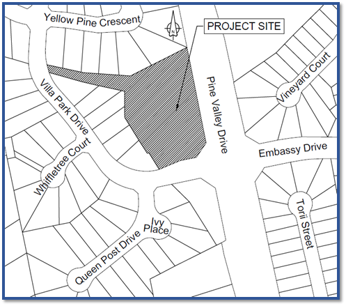 Villa Park Pond Site Map