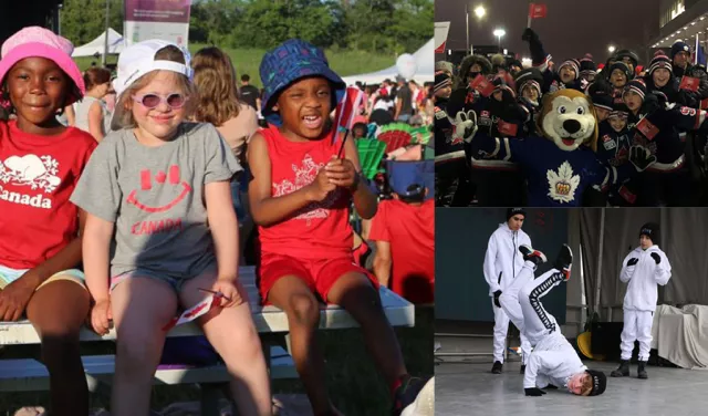 A collage of attendees enjoying vaughan events.