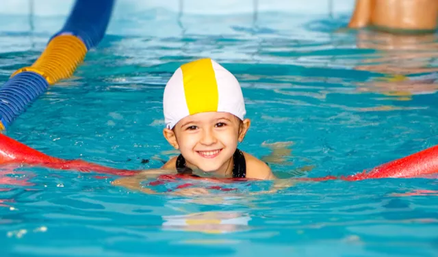Child in pool