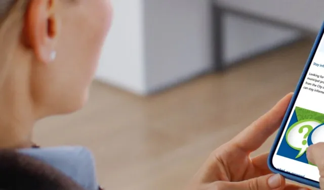 Woman reading a mobile device showing Vaughan News