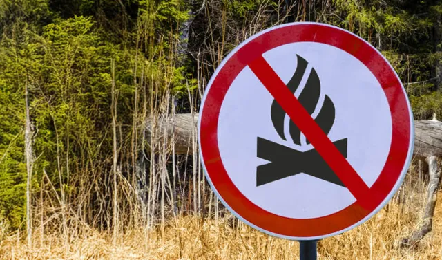 No fire sign