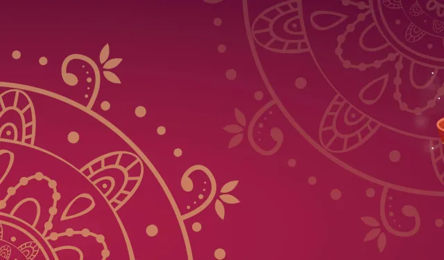 Illustration of a mandala pattern and three candles