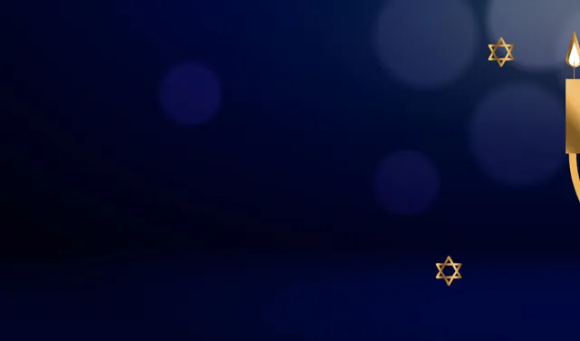 Illustration of a menorah