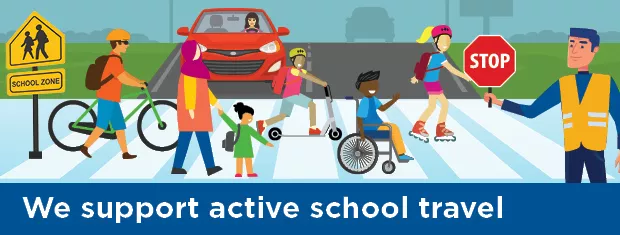 We support active school travel