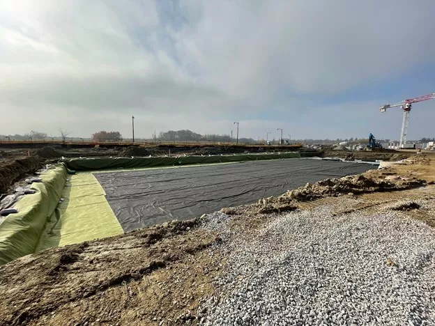 Preparing Ground at Carrville CC for Stormwater Tank