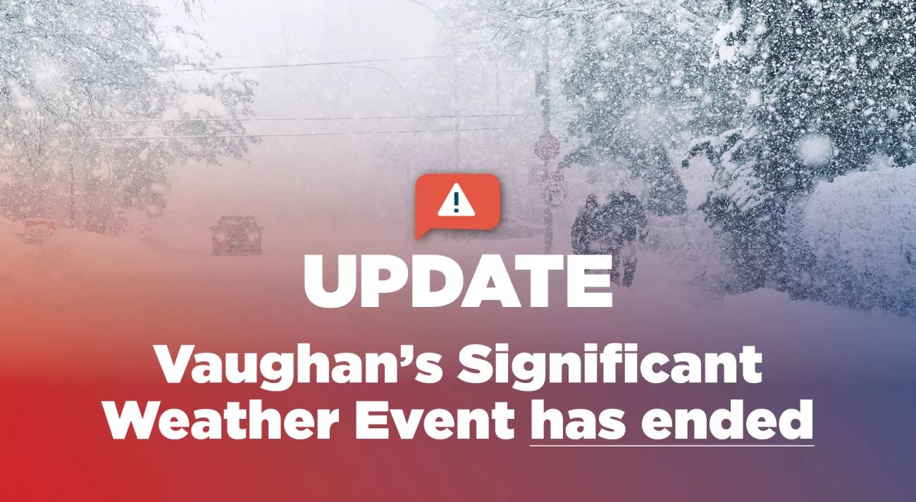 Significant Weather Event has ended