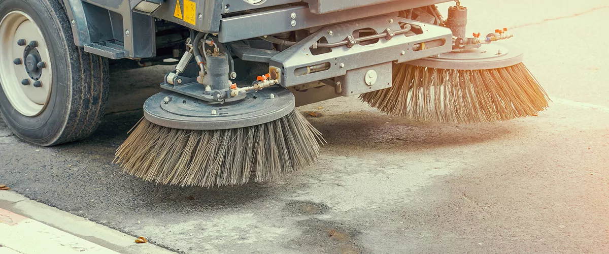 Image of street sweeper brushes