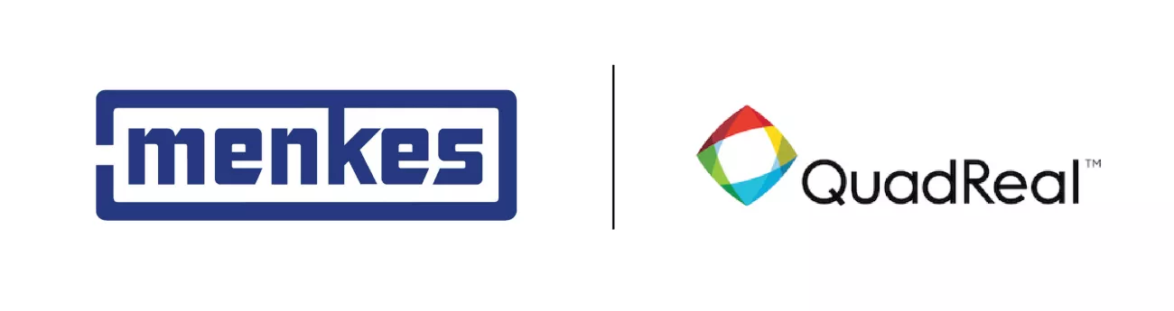Menkes logo and QuadReal logo