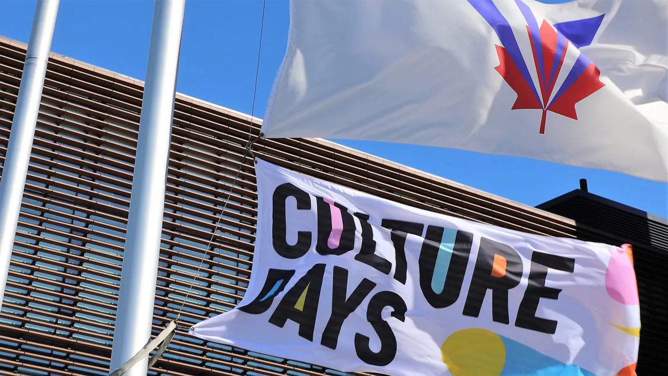 Vaughan flag and Culture Days flag