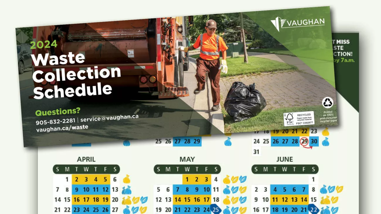 Vaughan’s 2024 Waste Collection Schedule is on its way! City of Vaughan