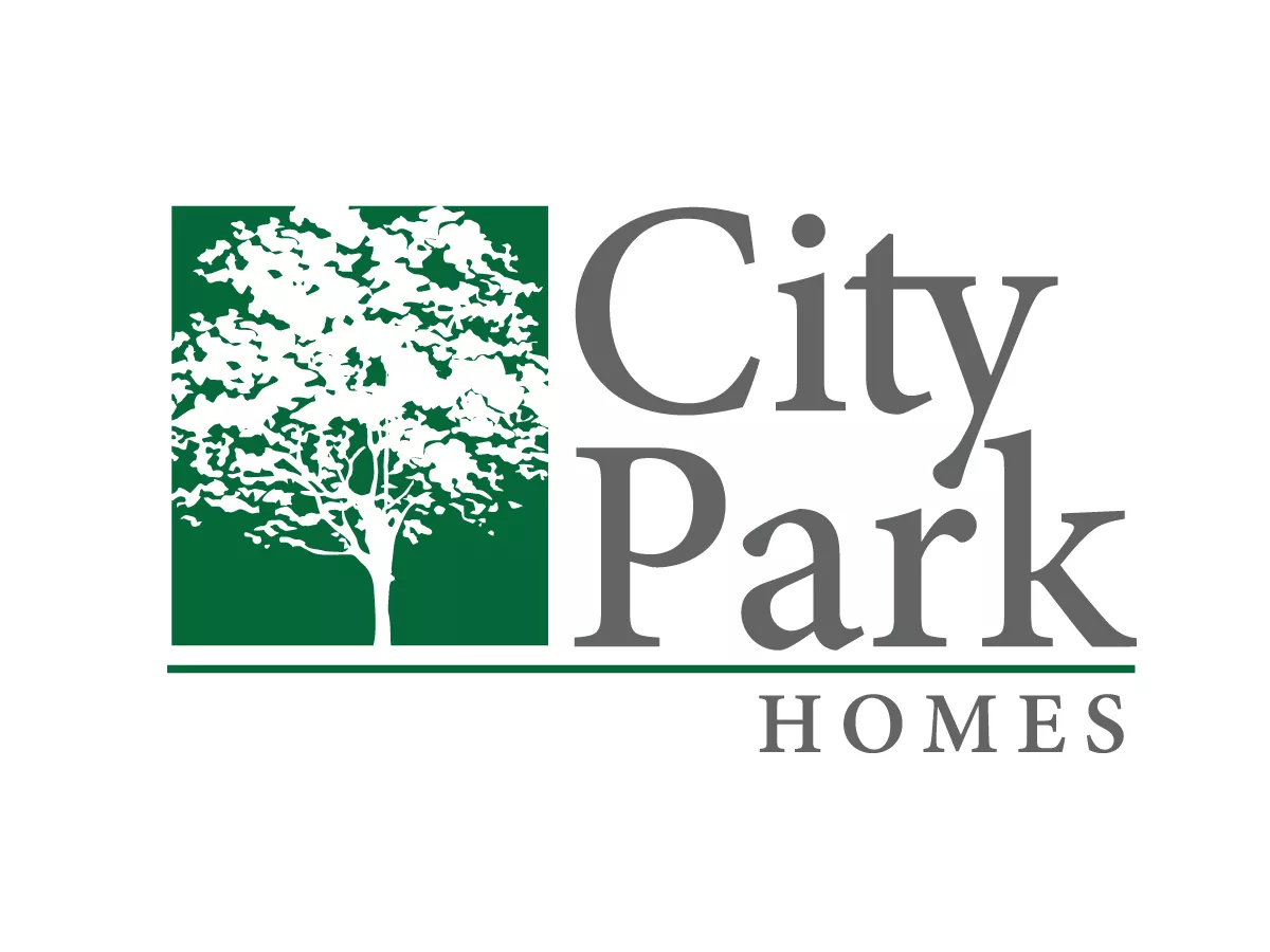 image of a tree with text City Park Homes