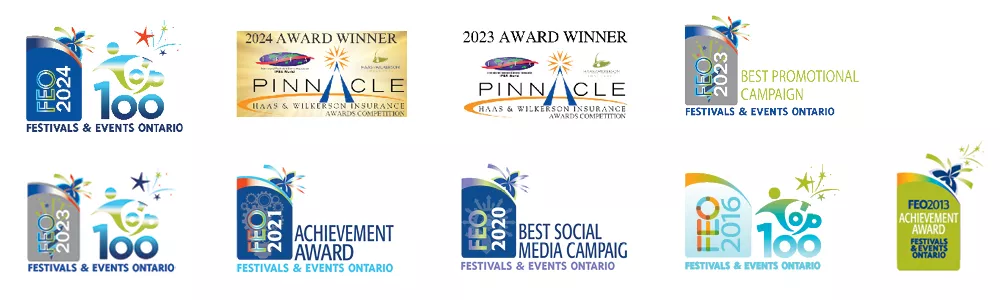 Award icon images for FEO and Pinnacle awards