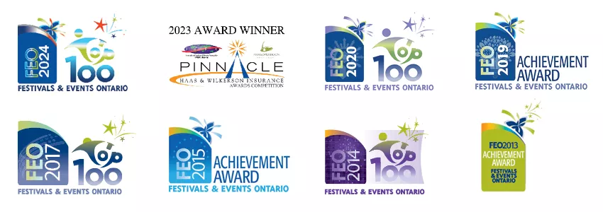 Award icon images for FEO and Pinnacle awards