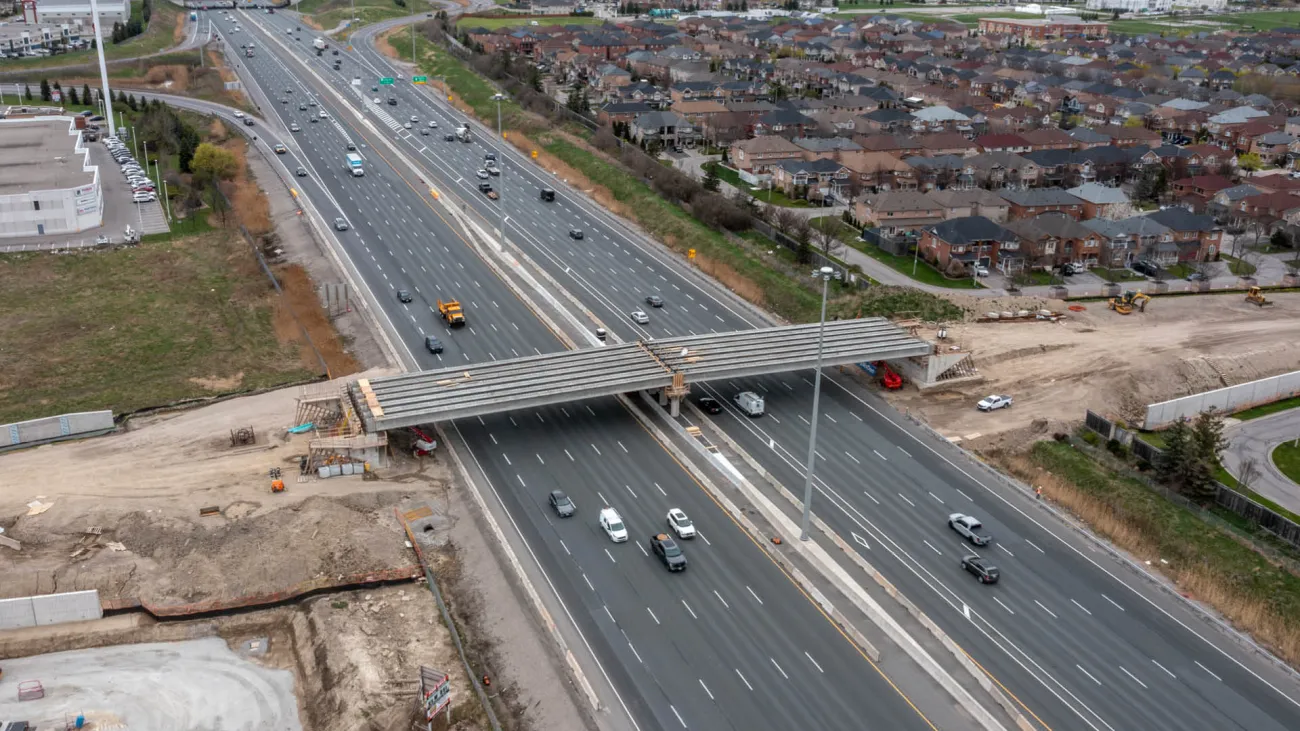 Image shows Canada Drive America Avenue Bridge