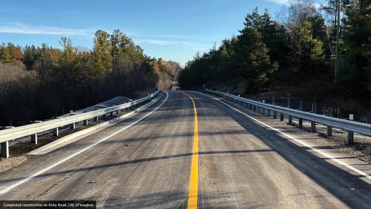 Kirby Road between Highway 27 and Kipling Avenue