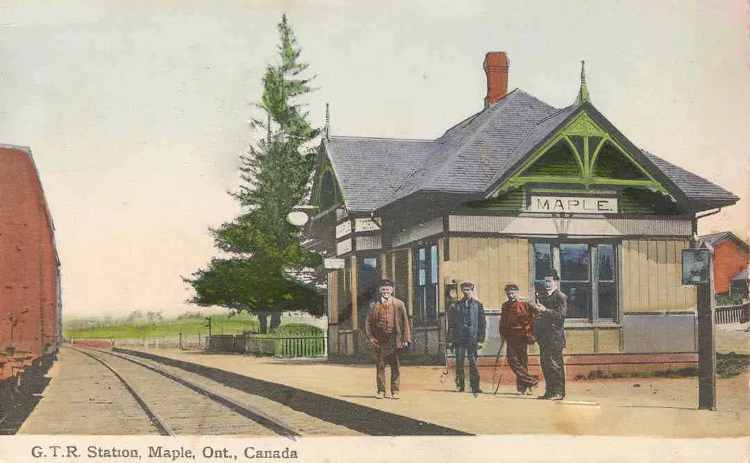 Maple Grand Trunk Railway Station, ca. 1900