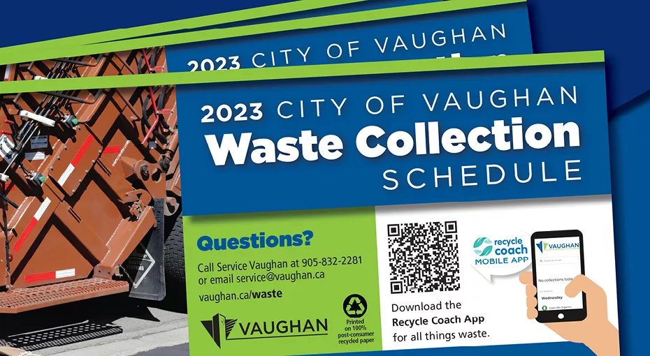The 2023 Waste Collection Schedule is coming! City of Vaughan