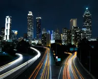 time lapse photo of city streets