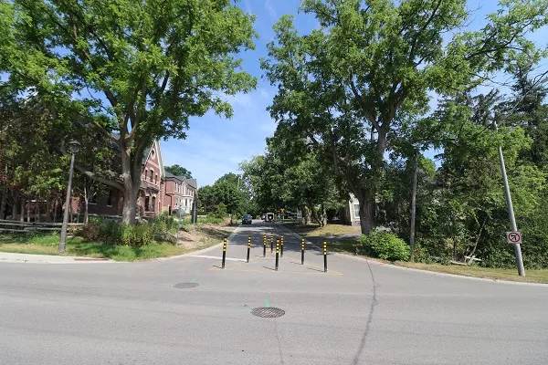 A view from across Napier street.