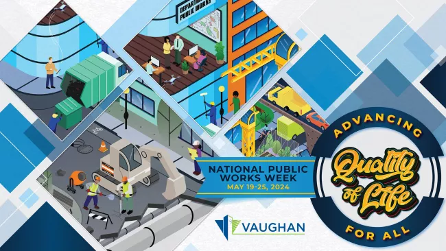 National Public Works Week cartoon creative
