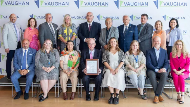 Members of Council and City staff with the Age-Friendly Advisory Committee