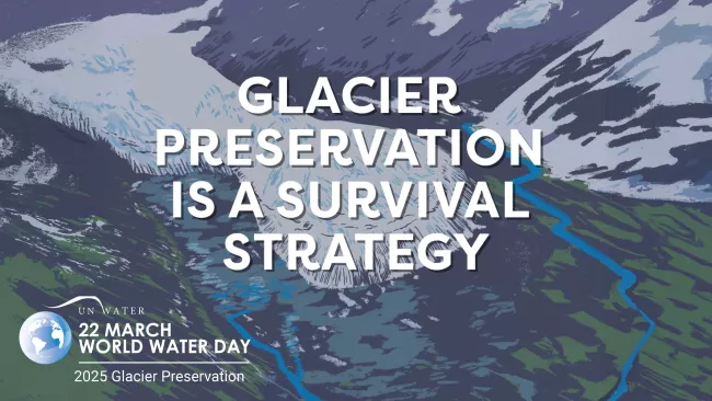 World Water Day 2025 themed logo