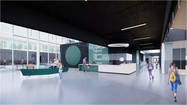 Interior rendering of Carrville Community Centre