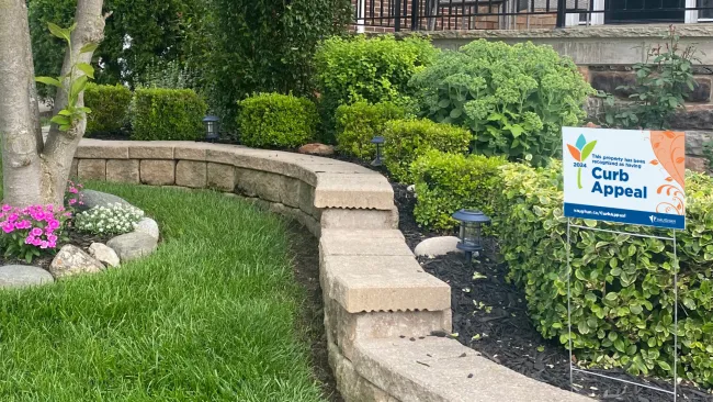shot of garden