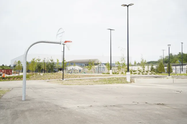 Basketball court at Carrville Community Centre