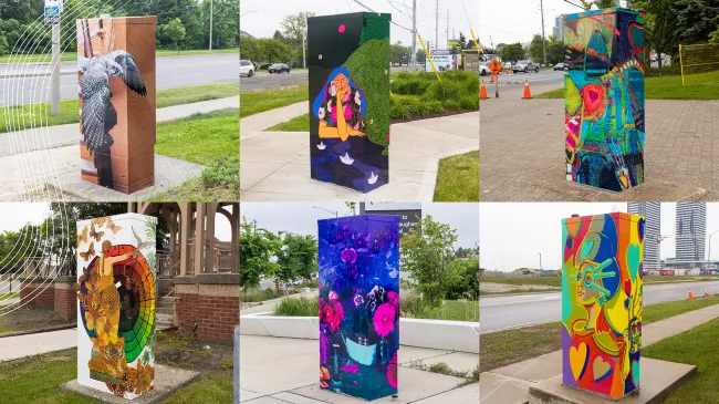 Six of 15 ART of HEALING installations
