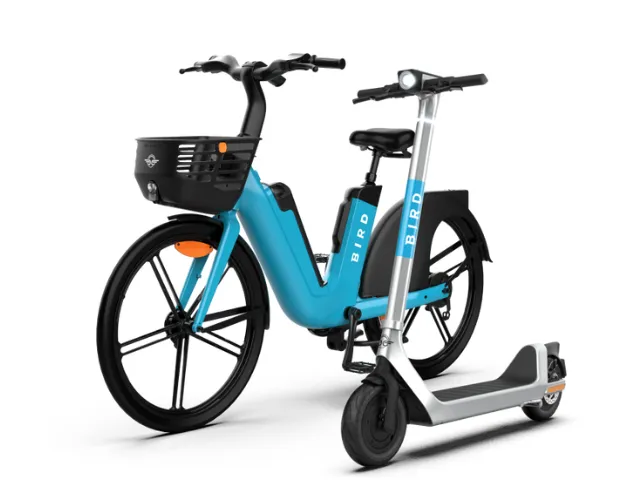 Bird E-scooter and E-bike