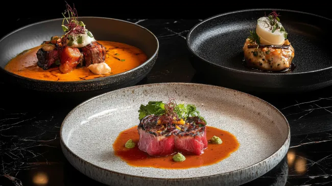 plates of food