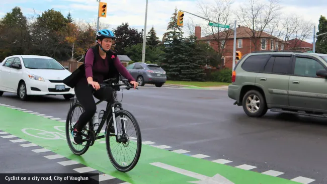 person on a bike