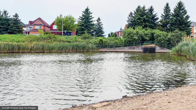 stromwater management pond