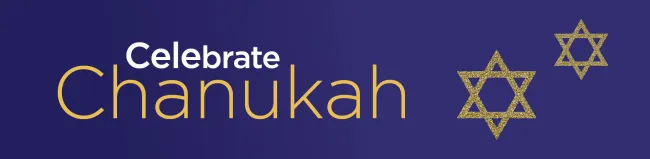 Celebrate Chanukah in text with two Star of Davids