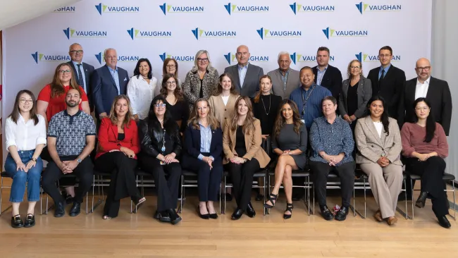 Vaughan's Tourism team with Mayor Steven Del Duca and Members of Council