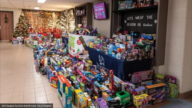 Help fill Santa’s sleigh – donate to Vaughan’s Toy Drive in support of the CP24 CHUM Christmas Wish!