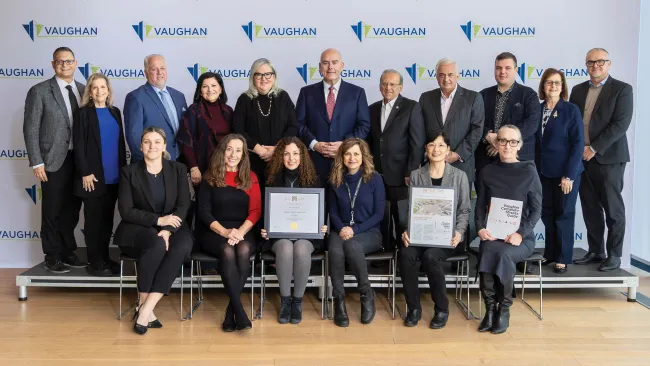 Complete Streets Guide ceremonial presentation 