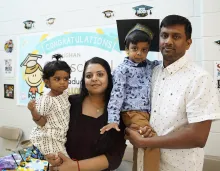 Family with two children