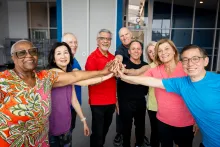 Group holding hands