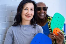 Vaughan residents learning to play pickleball (Garnet A. Williams Community Centre)