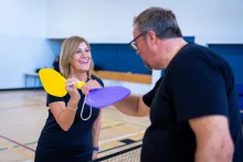 Vaughan residents playing pickleball at Garnet A. Williams Community Centre 