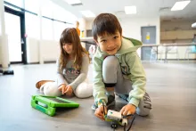 Let's Make Toys P.A. Day participants at Maple Community Centre